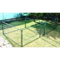 Double ou accolé 2 x 50 m², plastifié vert, soit 100 m² (14,25 m x 7,05 m) (les photos ne correspondent pas aux dimensions)